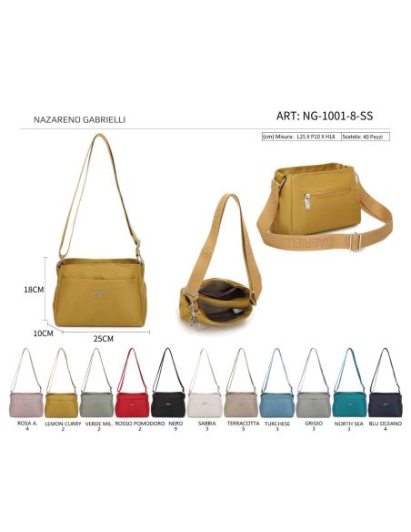 Bolso bandolera nylon bolsillo exterior