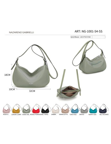Bolso bandolera nylon cremallera