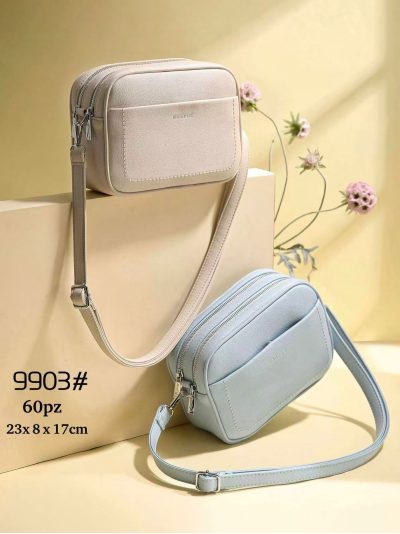 Bolso bandolera doble cremallera