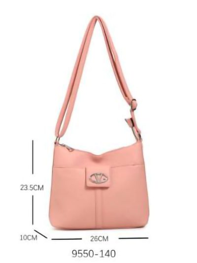 Bolso bandolera cierre decorativo