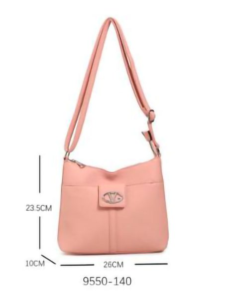 Bolso bandolera cierre decorativo