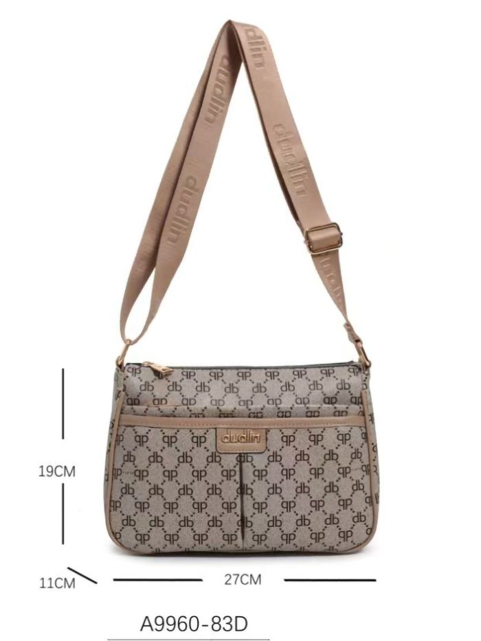 Bolsa de ombro estampada