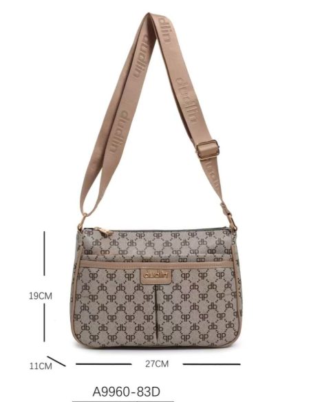 Bolsa de ombro estampada