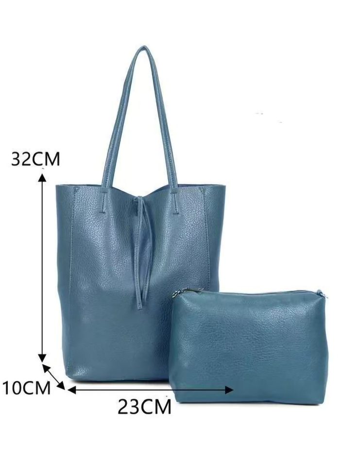 Bolso tote con neceser a juego