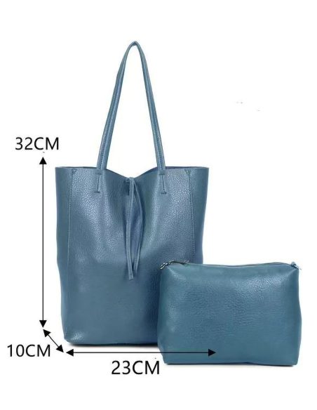 Bolso tote con neceser a juego