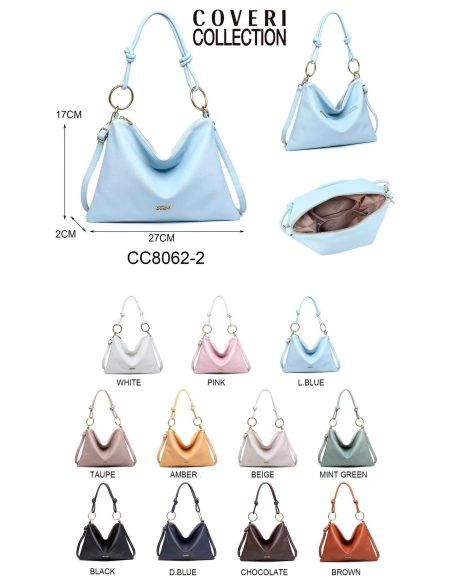 Bolso hobo anillas metálicas