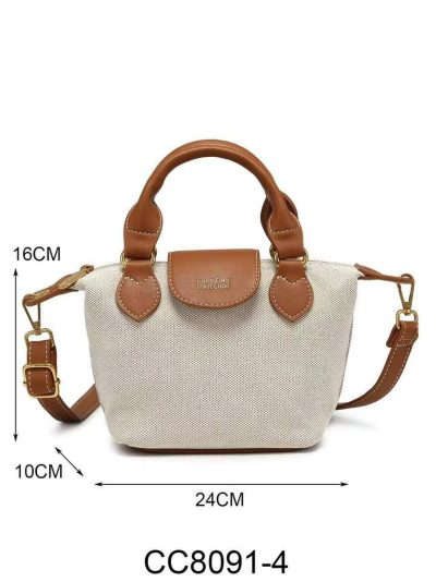 Bolso mini tote de lona asas