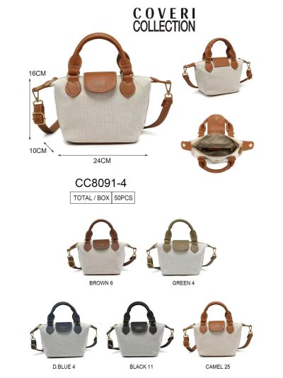 Bolso mini tote de lona asas 2