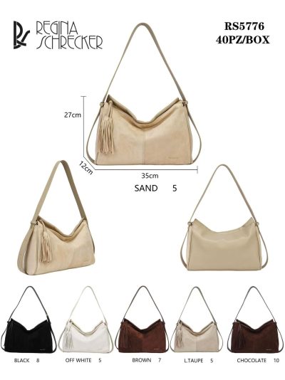 Bolso hobo efecto ante borla 2