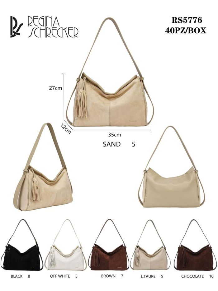 Bolso hobo efecto ante borla