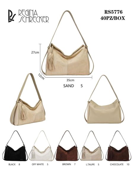 Bolso hobo efecto ante borla