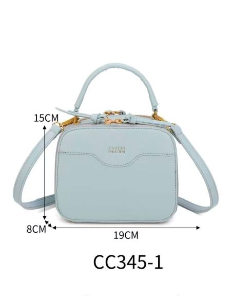 Mini-Handtasche mit Doppelreißverschluss