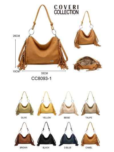 Bolso de hombro flecos laterales 2