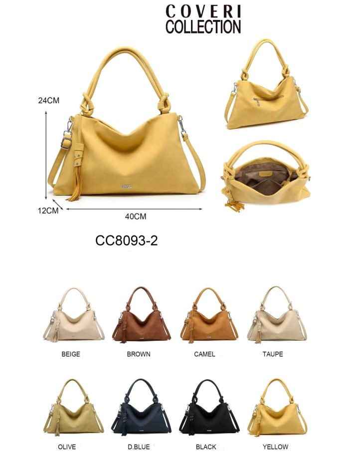 Borsa a tracolla con nappa