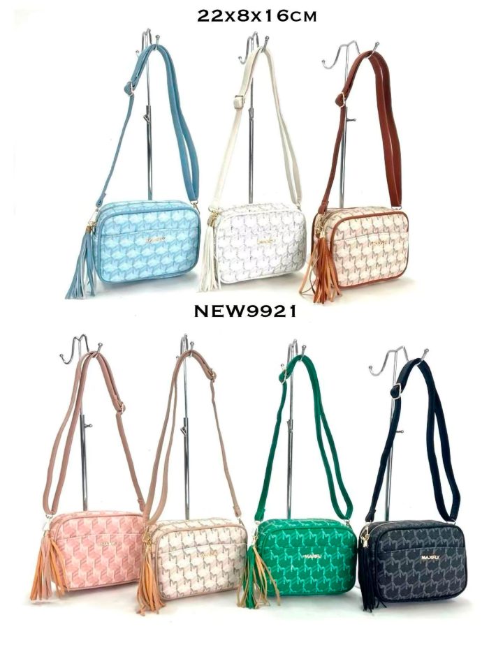 Borsa a tracolla con nappa stampata in stile macchina fotografica