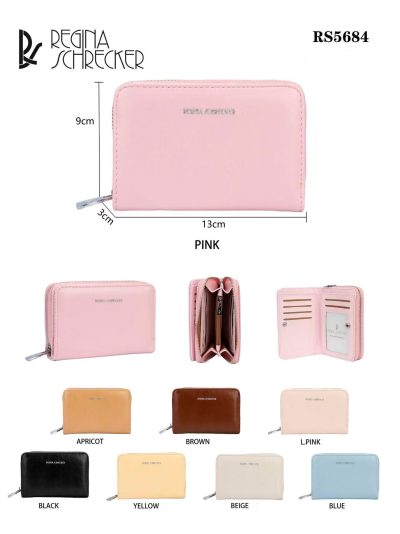 Cartera monedero compacta cremallera