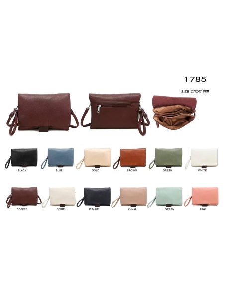 Bolso bandolera minimal con solapa