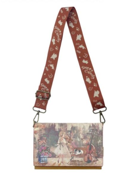 Borsa a tracolla stampata in stile busta