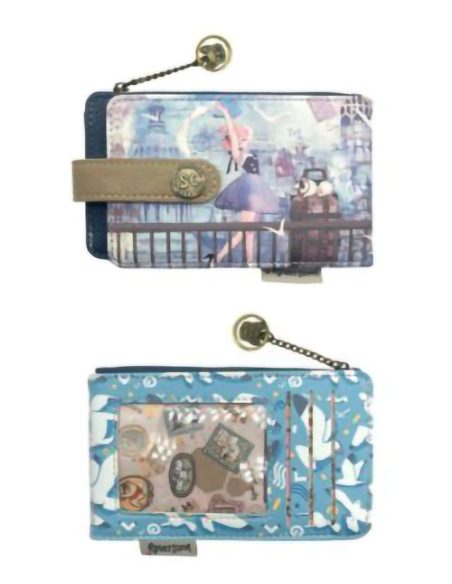 Printed zip cardholder coin purse