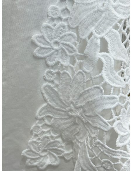 Top encaje en hombros