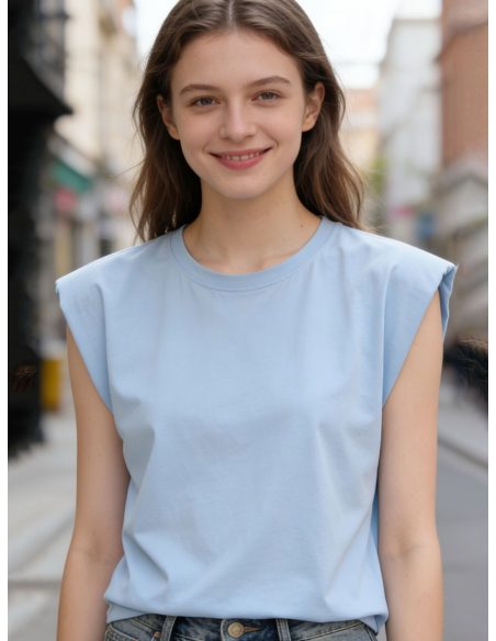 Haut structuré à épaules dénudées