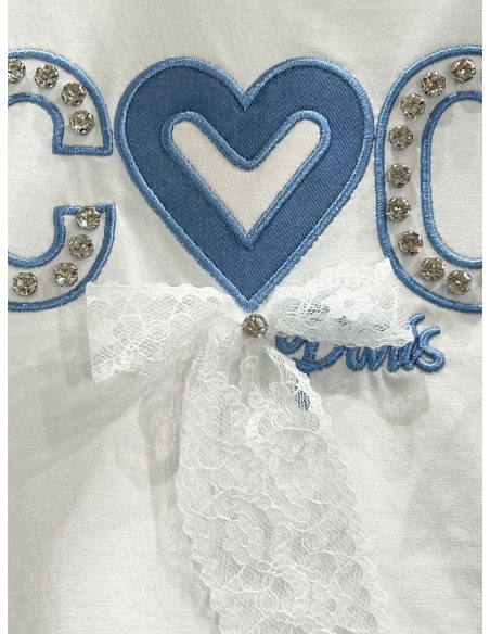 Camiseta 'coco' lazos de encaje