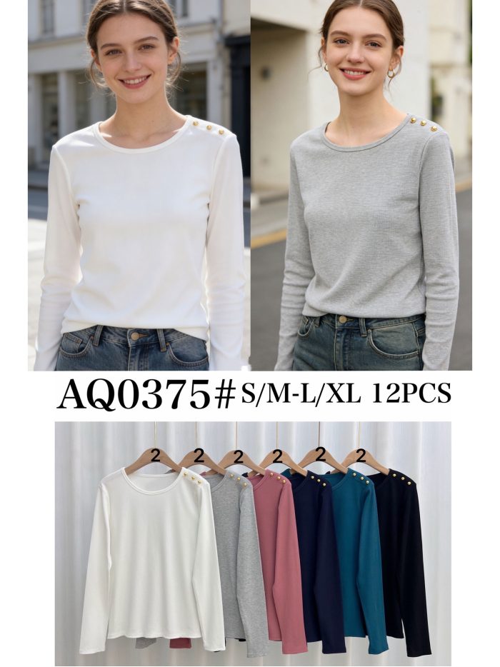 Camiseta botones en hombros