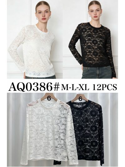 Camiseta encaje floral 2