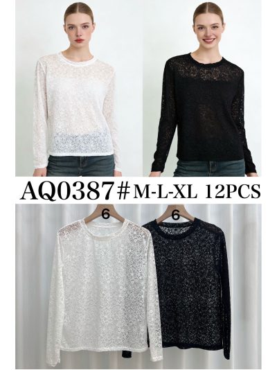 Camiseta de renda floral 2