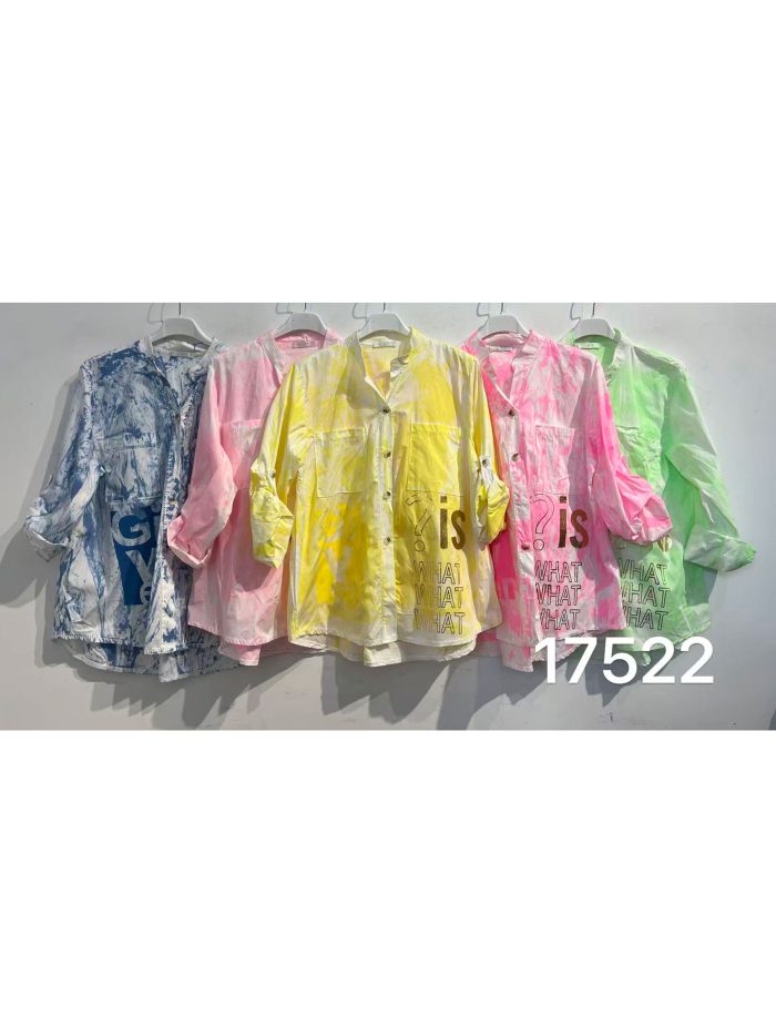 Camisa tie-dye texto