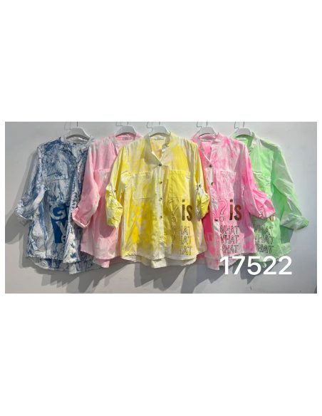 Camisa tie-dye texto