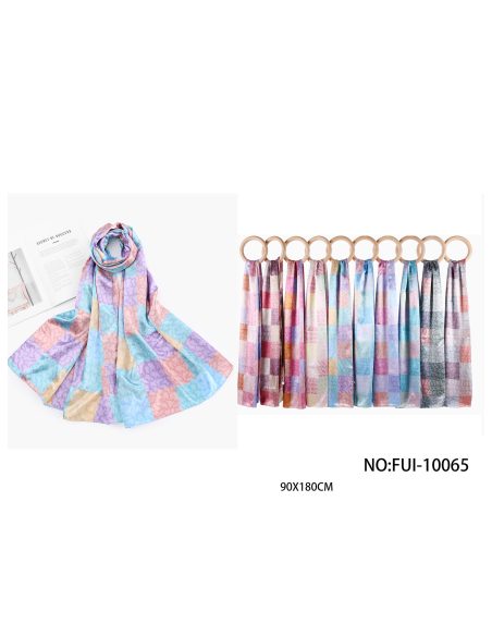 Fular patchwork efecto seda