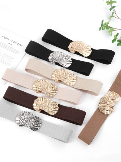 Cinturón elástico hebilla concha