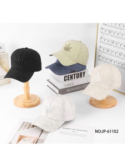 Gorra hoja bordada efecto lavado 2