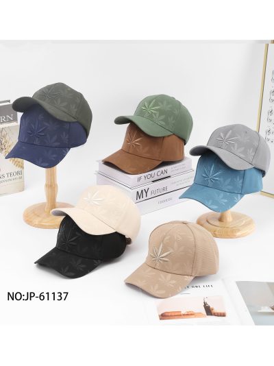 Gorra hojas en relieve en tonos oscuros 2