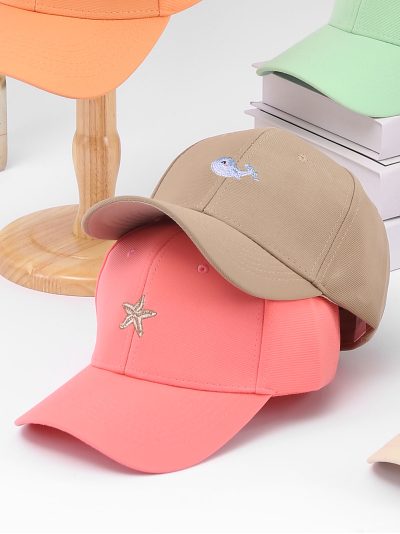 Gorra bordado animales marinos