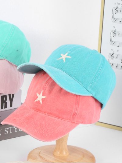 Gorra lavado vintage estrella bordada