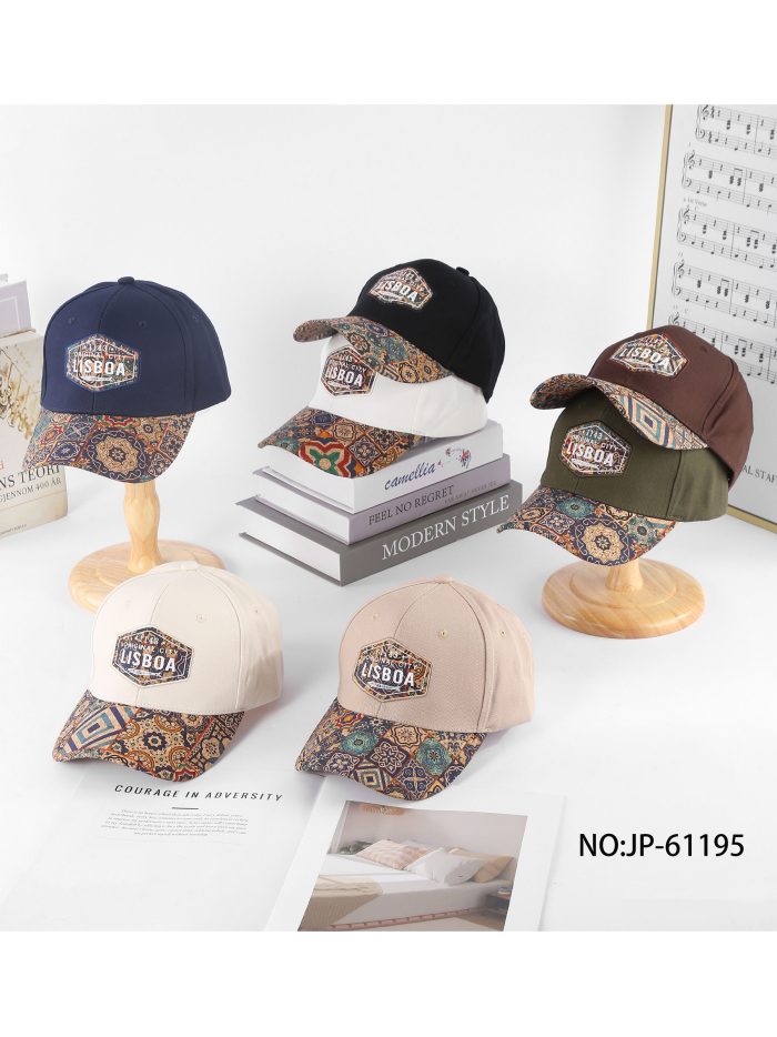 Gorra parche Lisboa con visera mosaico