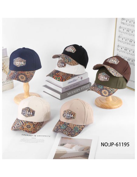 Gorra parche Lisboa con visera mosaico