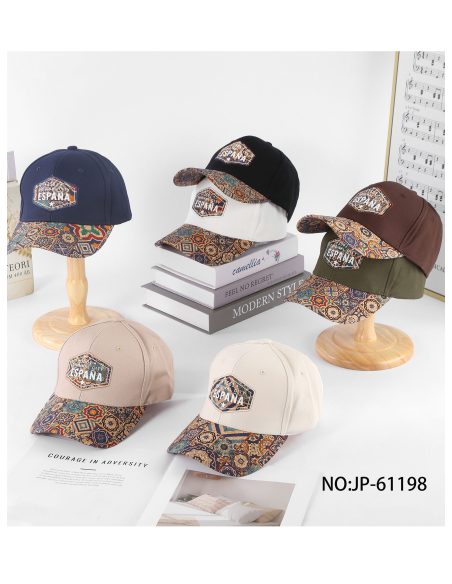 Gorra parche España con visera mosaico