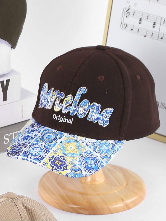 Gorra Barcelona original con visera azulejo
