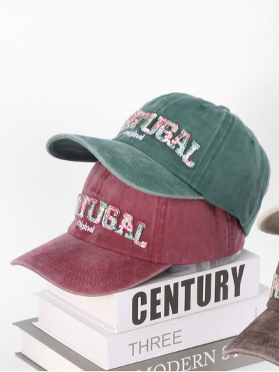 Gorra Portugal bordada efecto vintage