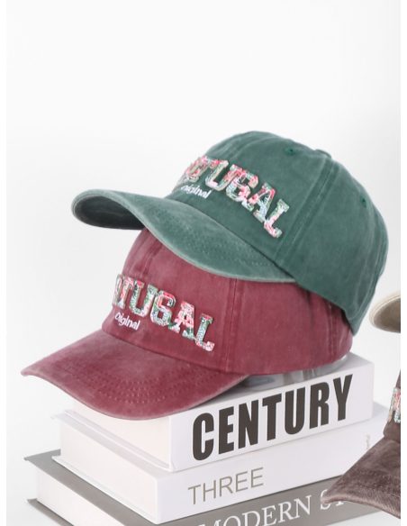 Gorra Portugal bordada efecto vintage