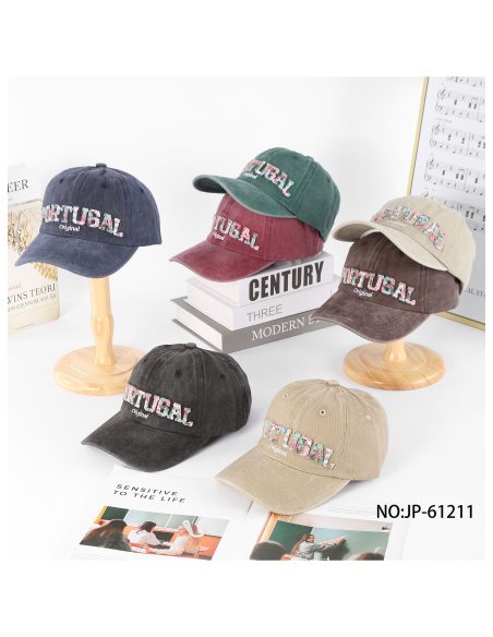 Gorra Portugal bordada efecto vintage