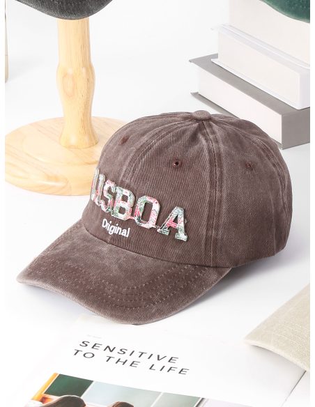 Gorra Lisboa bordada efecto vintage