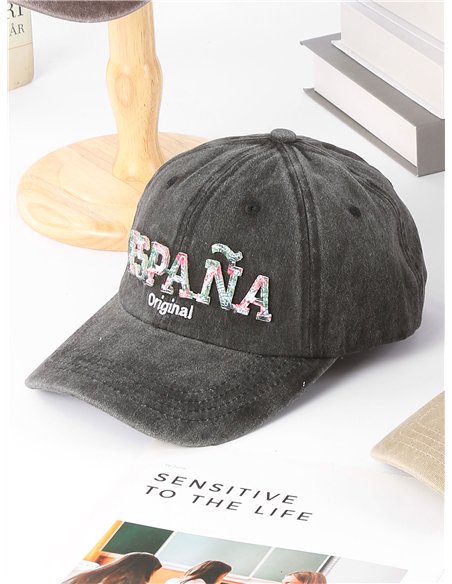 Gorra España bordada efecto vintage