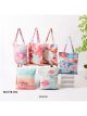 Bolsa tote canvas estampado floral con mensaje