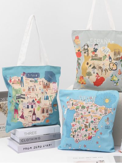 Bolsa tote canvas estampado Spain