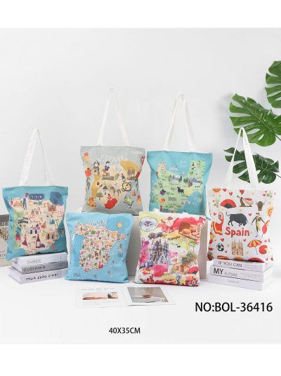 Bolsa tote canvas estampado Spain 2
