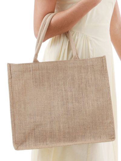 Bolso de playa yute básica mediana